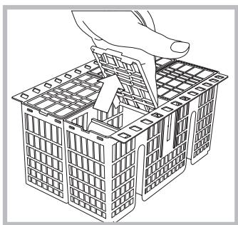 INDESIT DFP58T94A - Cutlery basket - 1