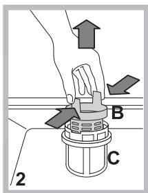 INDESIT DFP58T94A - Cleaning the filters - 2