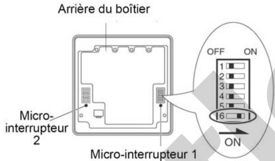 FUJITSU ARYA 45 LCT - Paramétrage des micro-interrupteurs - 1