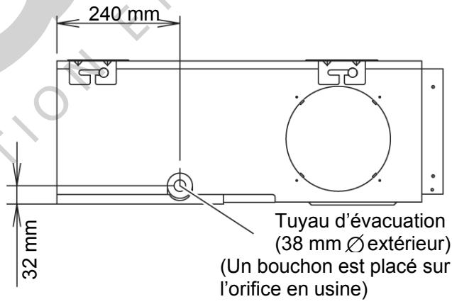 FUJITSU ARYA 45 LCT - Installation du tuyaux d'évacuation des condensats - 2