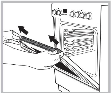 INDESIT I6V6C1AHW - Démontage et remontage de la porte du four : - 4