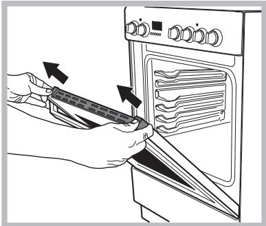 INDESIT I6M6CAGWFR - Démontage et remontage de la porte du four : - 4