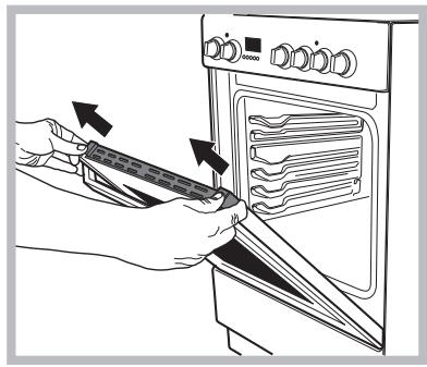 INDESIT I6M6CAGX - Removing and fitting the oven door: - 4