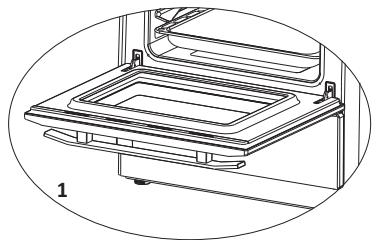 FAR CI606VIX - Pour démonter la porte du four - 1