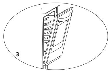 FAR CI606VIX - Pour démonter la porte du four - 3
