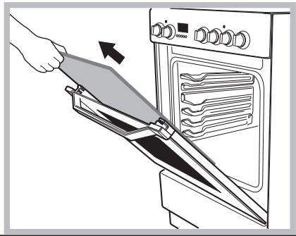 INDESIT FI53KCBBK - Αφαίρεση και τοποθέτηση της πόρτας του φούρνου: - 4