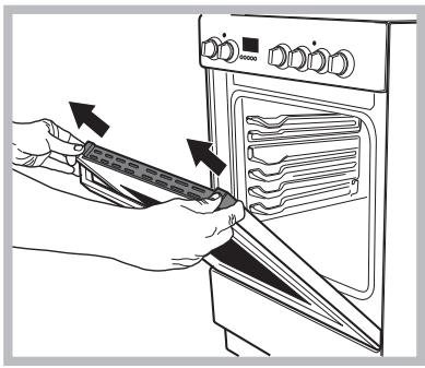 INDESIT FI53KCBIX - Removing and fitting the oven door: - 4