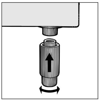 INDESIT IFW4534HWH - Mounting the legs (only on certain models) - 1