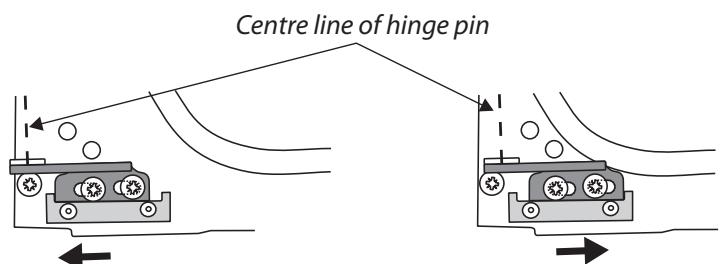 FALCON ELAN DELUXE - To Adjust the Oven Door Angle - 3