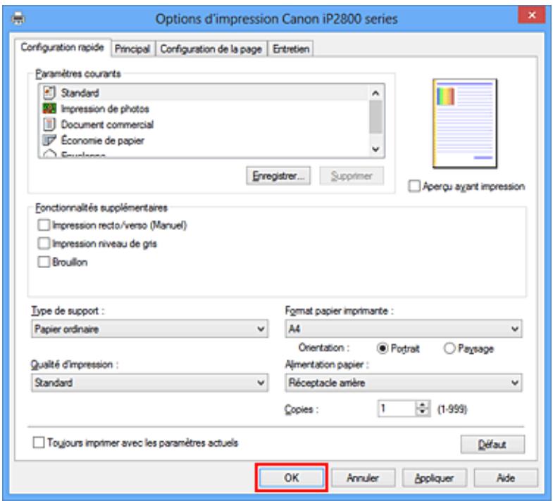 CANON TS 6350 - Cliquez sur OK. - 1