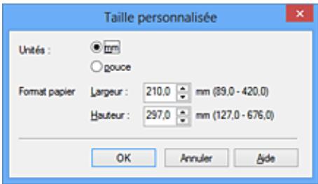 CANON TS 6350 - Définition du format de papier (format personnelisé) - 2