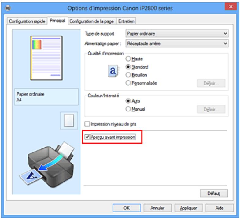 CANON TS 6350 - Affichage d'un aperçu avant impression - 1
