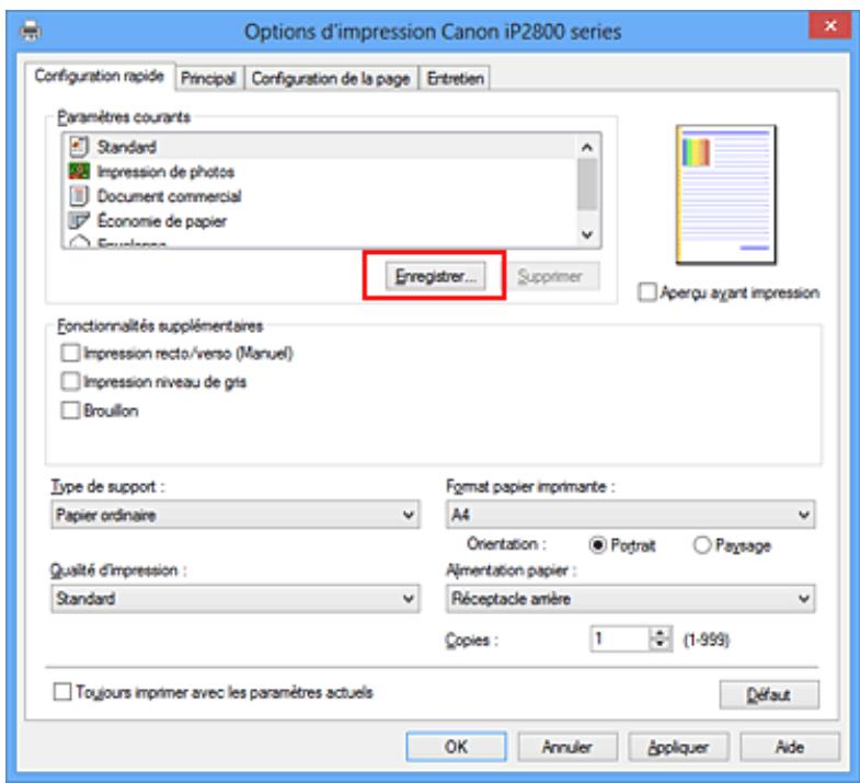 CANON TS 6350 - Enregistrement d'un profil d'impression - 1
