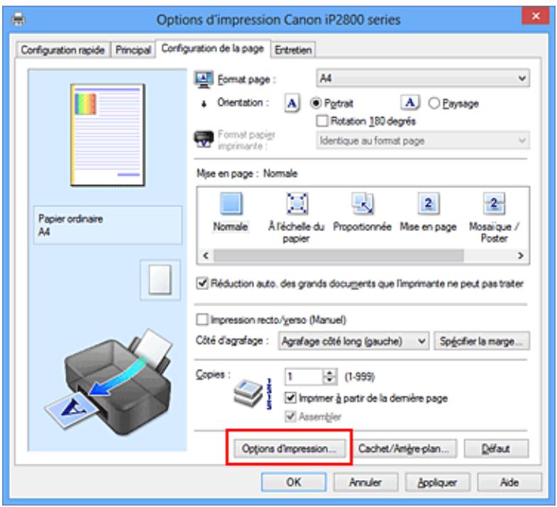 CANON TS 6350 - Changement des options d'impression - 1