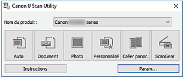CANON PIXMA TS3350 - IJ scan utility écran principal - 1