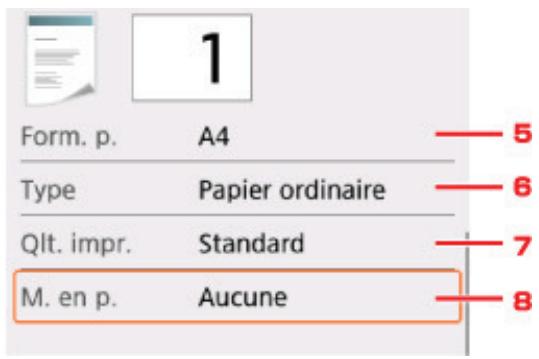 CANON PIXMA TS3350 - Éléments de paramètre - 2