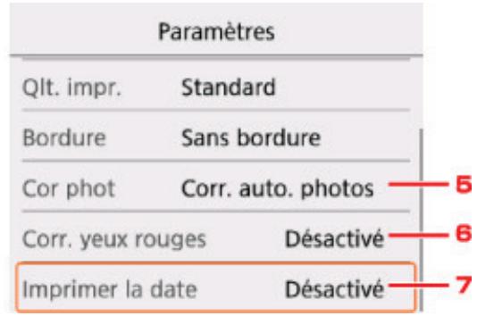 CANON PIXMA TS3350 - Éléments de paramètre - 2