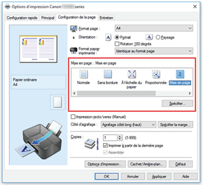 CANON PIXMA TS3350 - Impression mise en page - 2