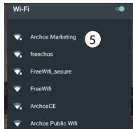 ARCHOS OXYGEN 63 - الاتصال بشبكة WiFi - 2