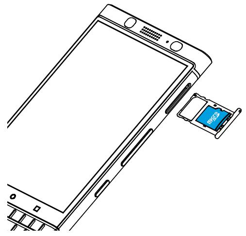 BLACKBERRY Q20 CLASSIC - Insérer une carte multimédia - 2