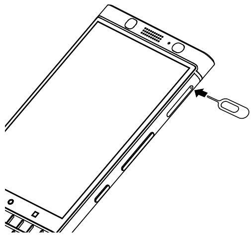 BLACKBERRY Q20 CLASSIC - Insérer une carte multimédia - 1