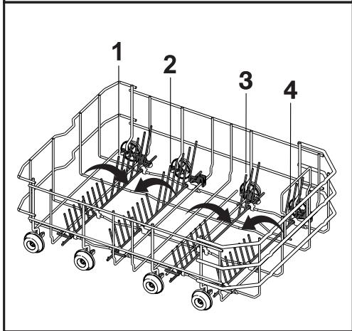 BEKO TDFN15200 - Tiges du panier inférieur rétractables (2 & 4 pieces) (varie selon le modele) - 2
