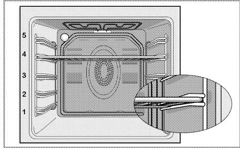 BEKO BIR1300BP - Positions des chassis (pour modele avec grill) - 1
