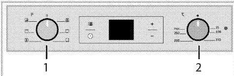 BEKO BIR1300BP - Selection d'une température et d'un mode de fonctionnement. - 1
