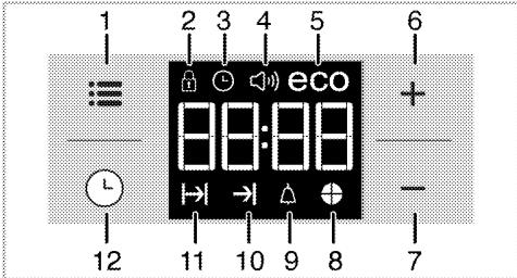 BEKO BIR1300BP - Utilisation de l'horloge du four - 1