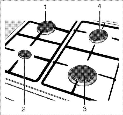 BEKO FSE58300ACS - Using the hobs - 1