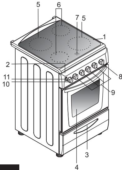 CANDY FCPK606XL - × 60 COOKER - 2
