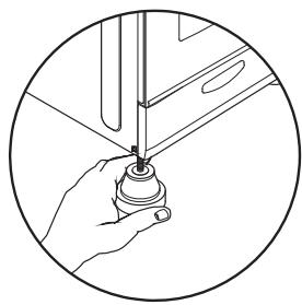 CANDY FCPK606XL - Adjustable feet and wheels. - 5