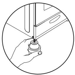 CANDY FCS201N - Ruedas y patas ajustables - 6