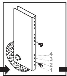 CANDY FCS201N - Ruedas y patas ajustables - 2
