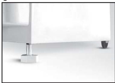 CANDY FCS201N - Piedini e ruote regolabili - 5