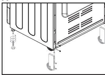 CANDY FCS201N - Adjustable feet and wheels. - 1