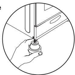 CANDY FCS201N - Hohenverstellbare Füße und Räder - 6