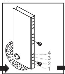 CANDY FCS201N - Hohenverstellbare Füße und Räder - 2