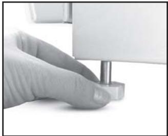 CANDY FCS201N - Ruedas y patas ajustables - 4