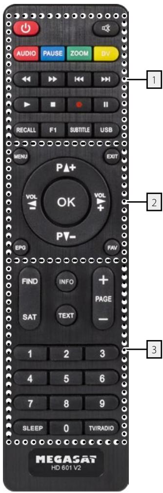 MEGASAT HD 5000 DC - Remote control - 1