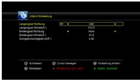 MEGASAT HD 5000 DC - USALS setup - 1