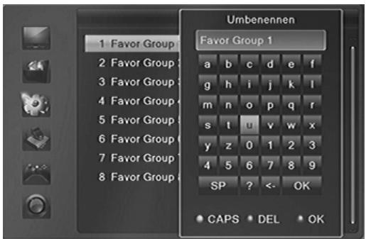 XORO SAT100488 - Favoritelisten - 1