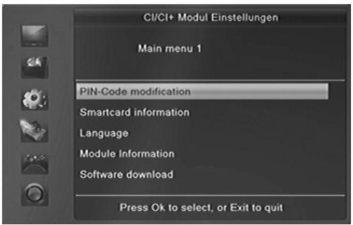 XORO HRS 8560 - HRS 8660 - CI/CI+ Modul Einstellungen - 2