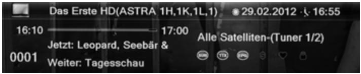 Das Erste HD(ASTRA 1H,1K,1L,1) 29.02.2012 16:10 ———— 17:00 Jetzt: Leopard, Seebär & 0001 Weiter: Tagesschau Alle Satelliten-(Tuner 1/2)