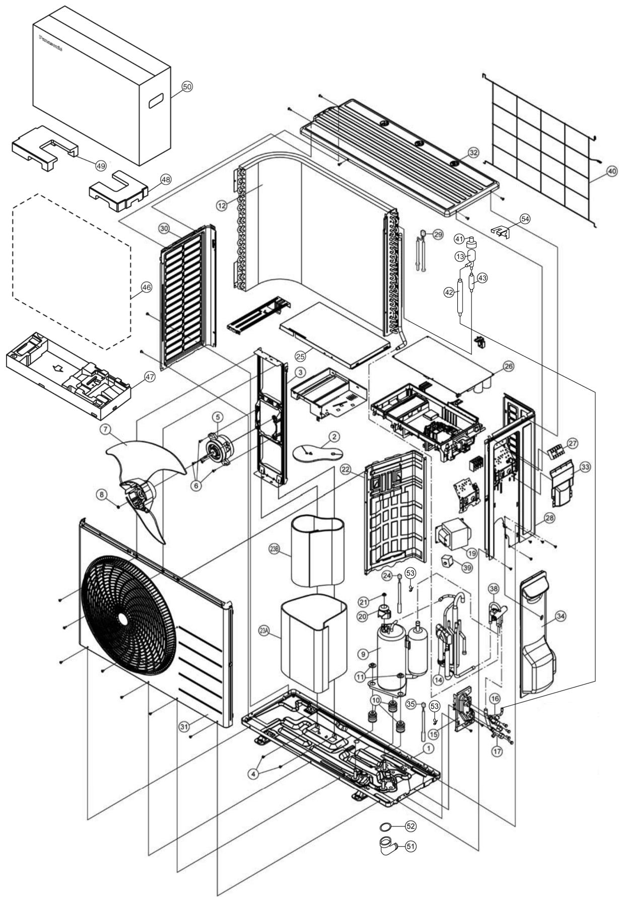 PANASONIC AQUAREA HT MHF (WH-MHF09G3E5) - AQUAREA HT MHF (WH-MHF12G6E5) - CU-E9PB4EA - 1