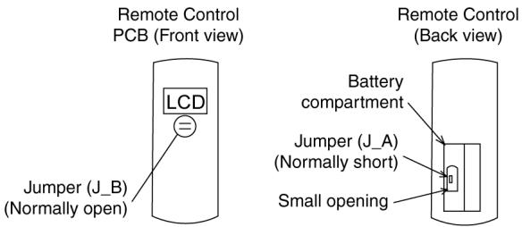 PANASONIC AQUAREA HT MHF (WH-MHF09G3E5) - AQUAREA HT MHF (WH-MHF12G6E5) - Remo-Con No. Change in Remote Control - 1