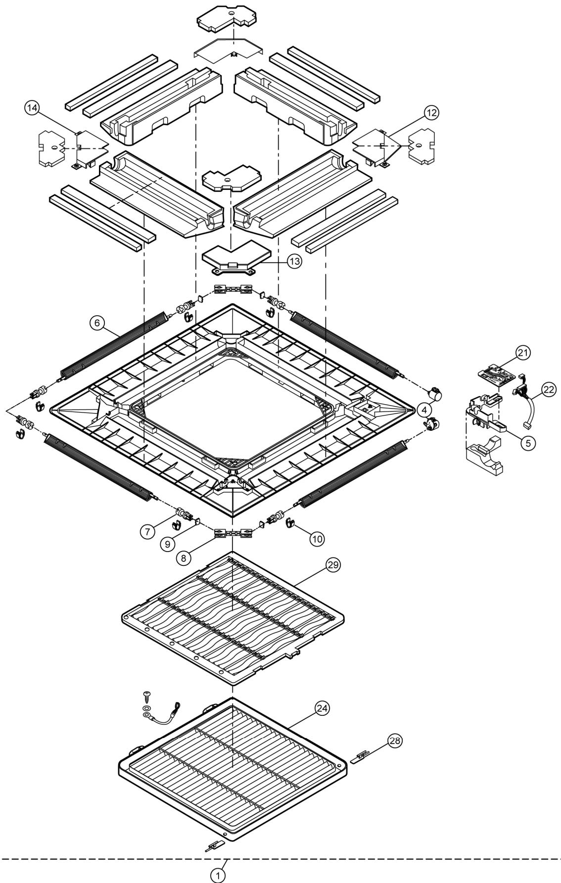 PANASONIC AQUAREA HT MHF (WH-MHF09G3E5) - AQUAREA HT MHF (WH-MHF12G6E5) - (Note) - 1