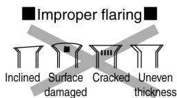 PANASONIC AQUAREA HT MHF (WH-MHF09G3E5) - AQUAREA HT MHF (WH-MHF12G6E5) - Cutting and Flaring the Piping - 5