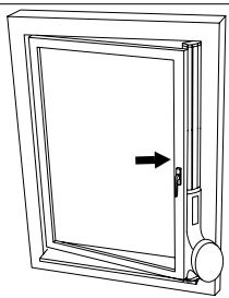 ELECTROLUX WP71-265WT - Installazione in un battente finestra - 2