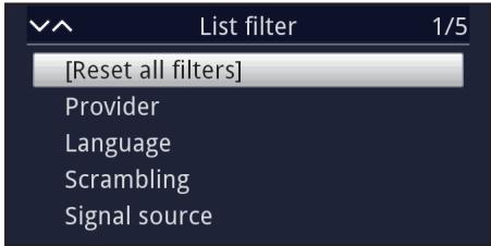 [Reset all filters] Provider Language Scrambling Signal source